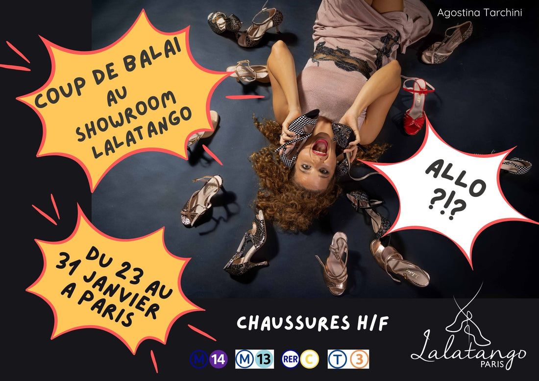 Coup de balai au showroom Lalatango du 23 au 31 janvier ! En ligne, livraison et retours gratuits