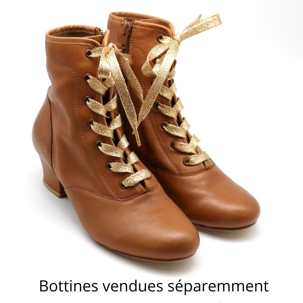 Lacets lurex or rosé