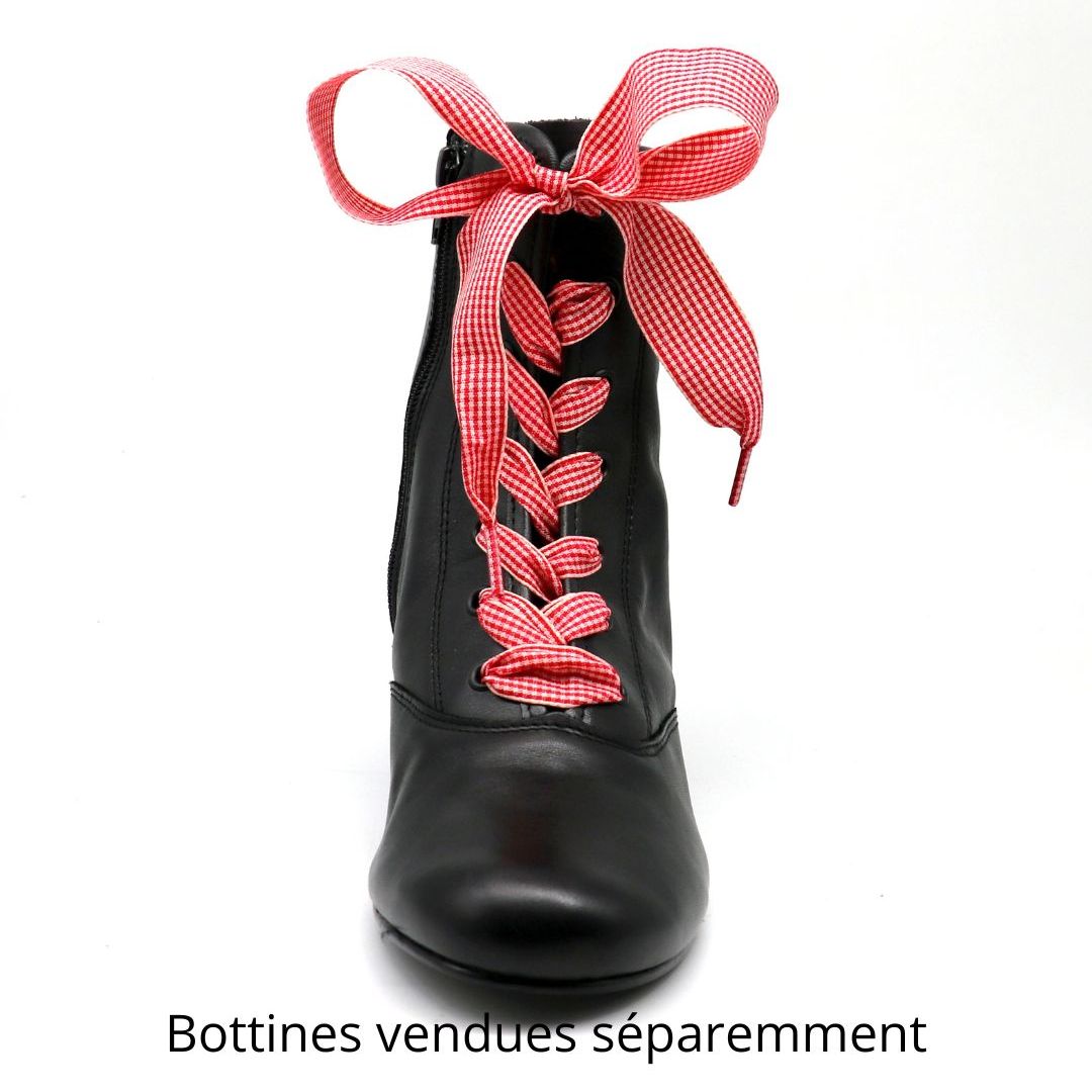 small red and white checkered shoelaces