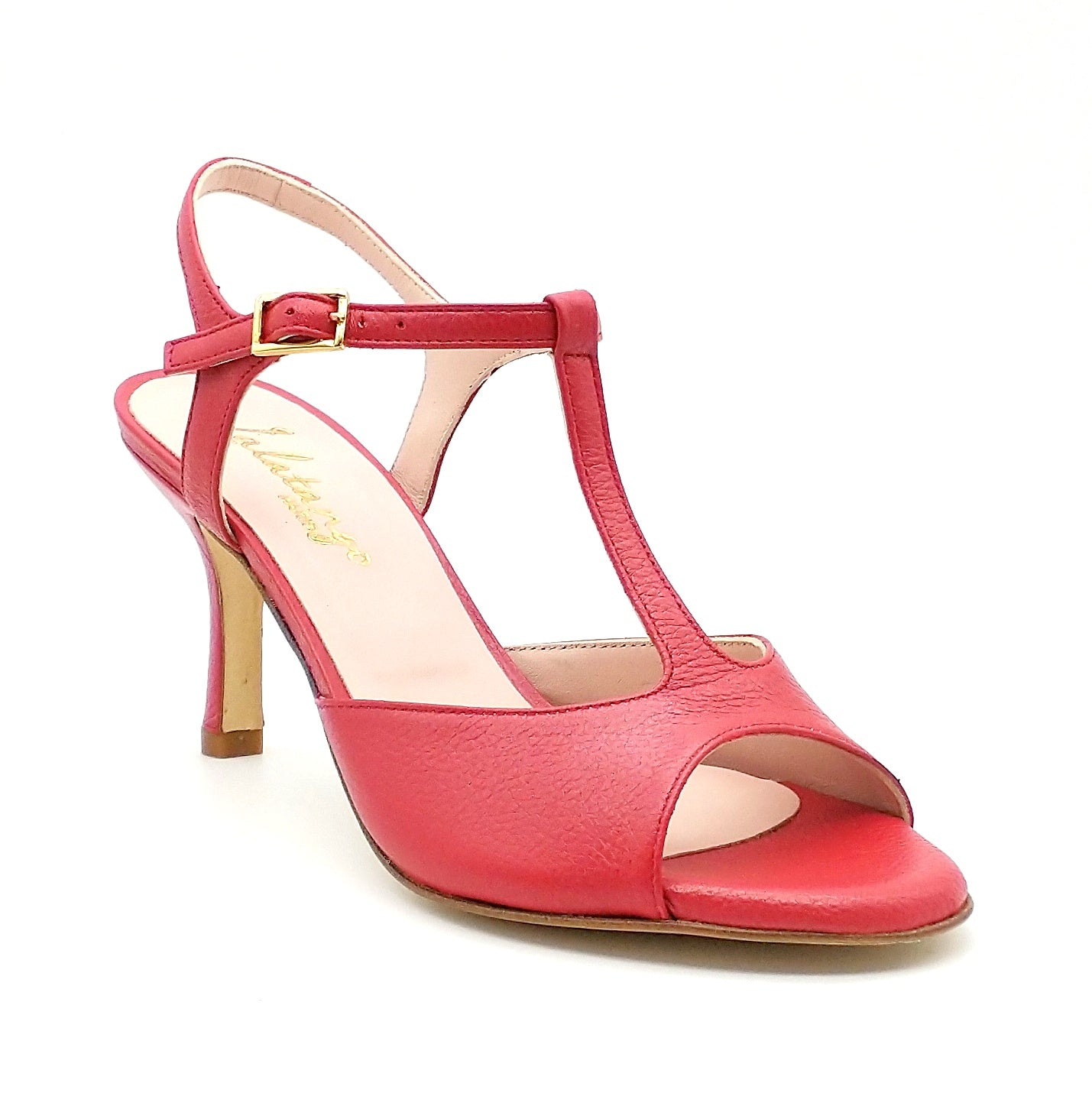 Sencillo rouge nacré talons 7cm