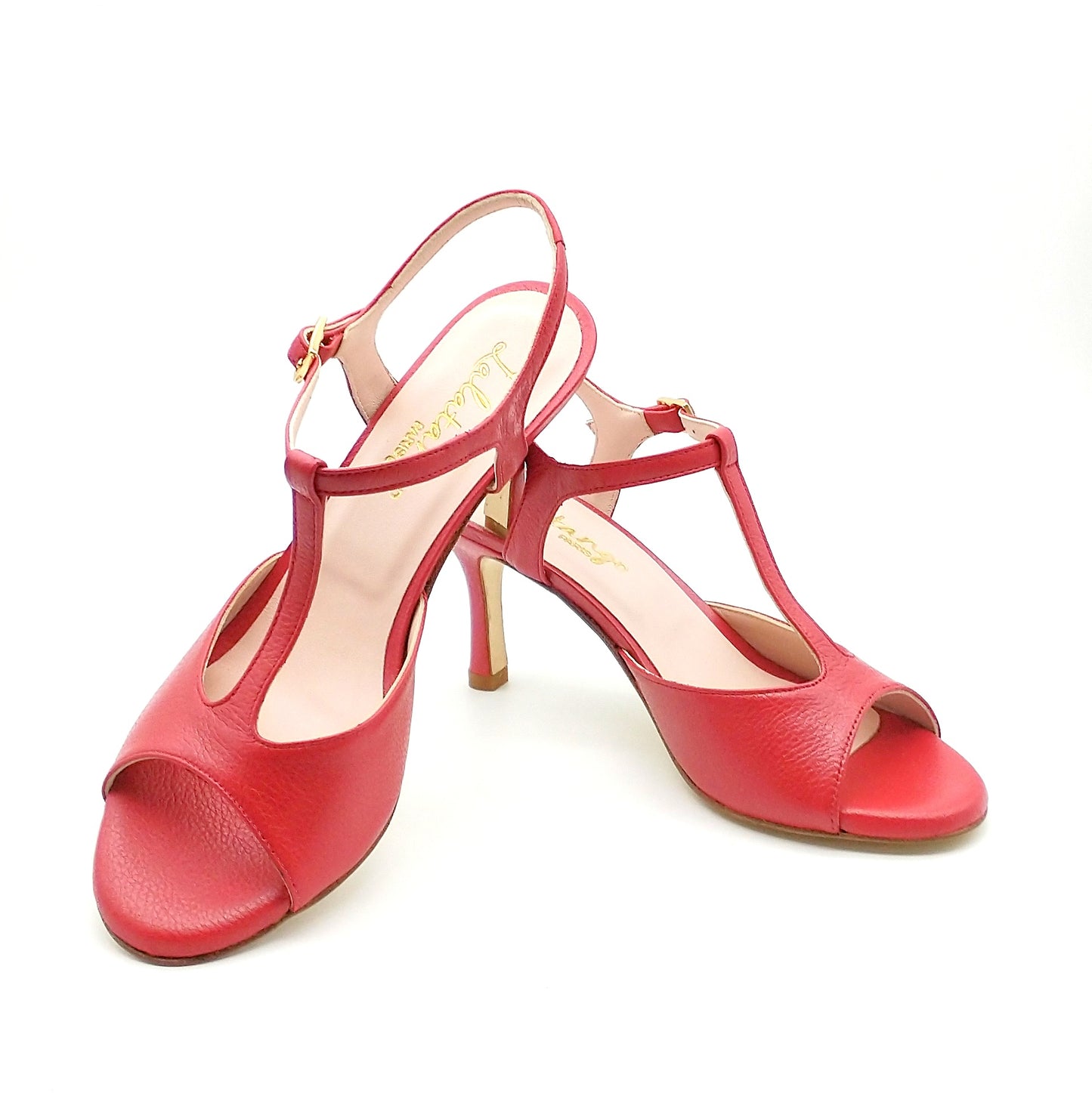 Sencillo rouge nacré talons 7cm