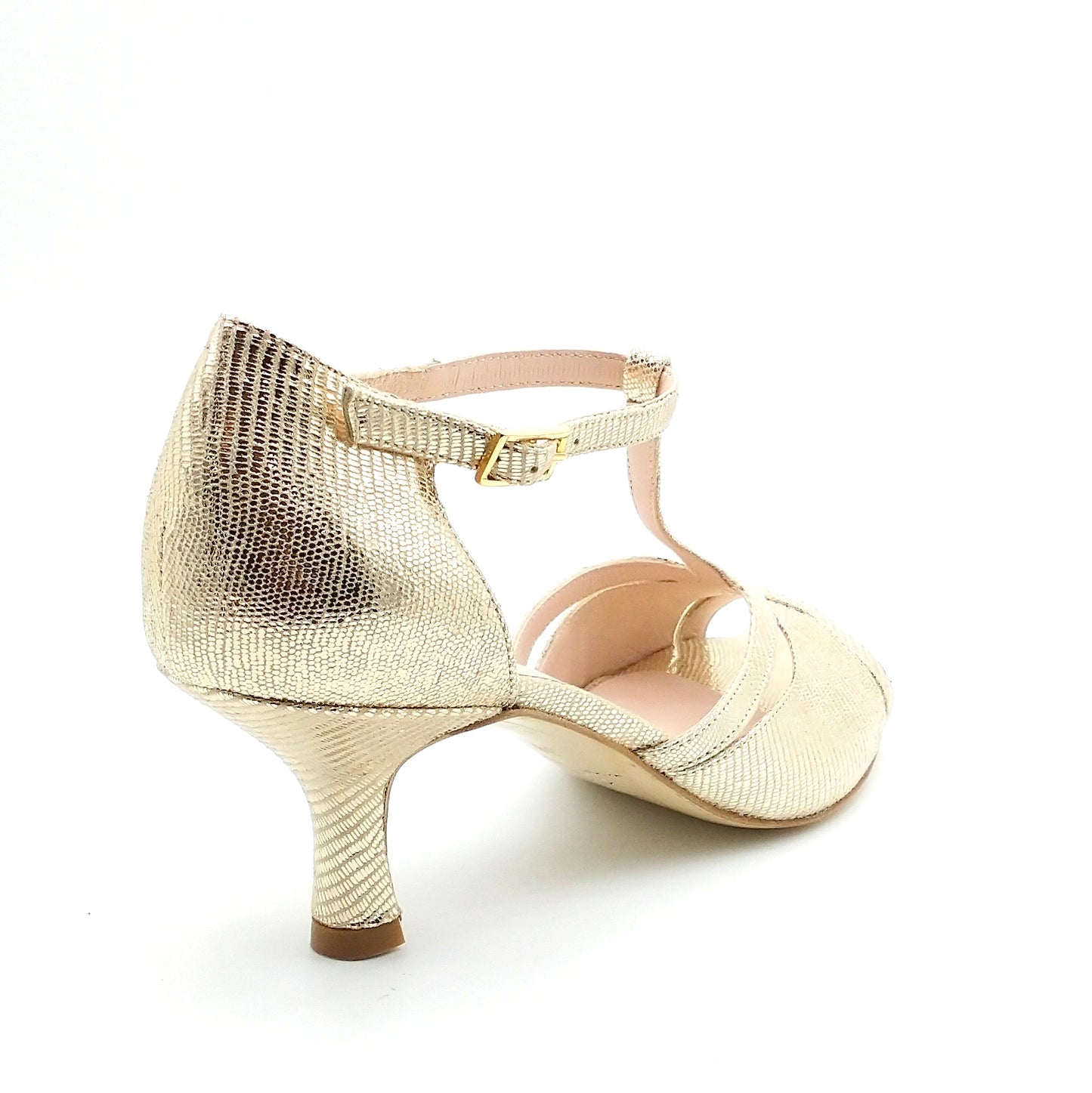 Coco doré façon serpent talons 6cm