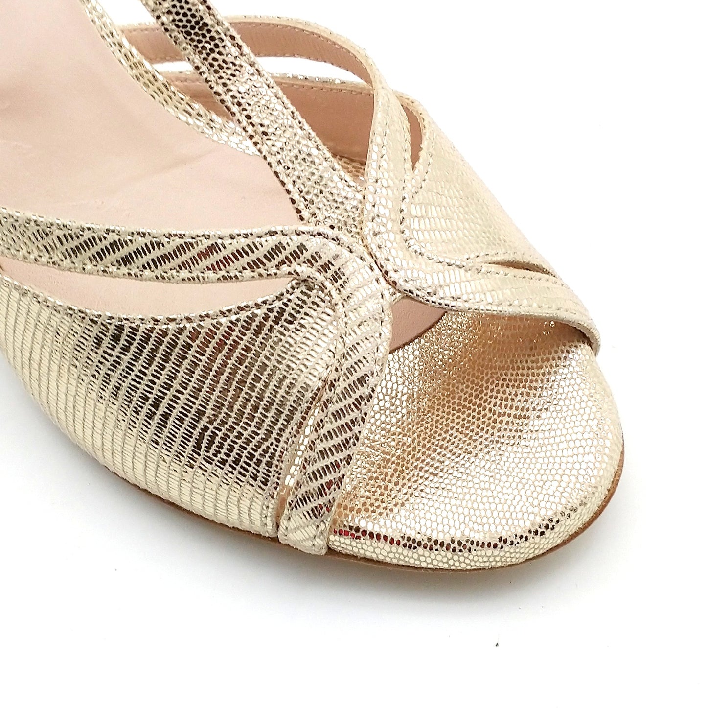 Coco doré façon serpent talons 6cm