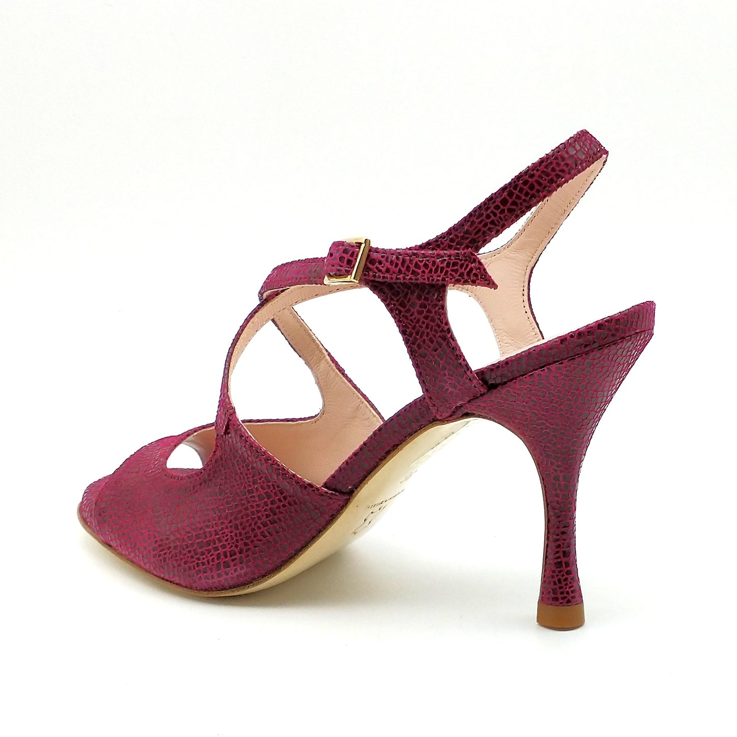 Gloria violine façon reptile talons 8cm