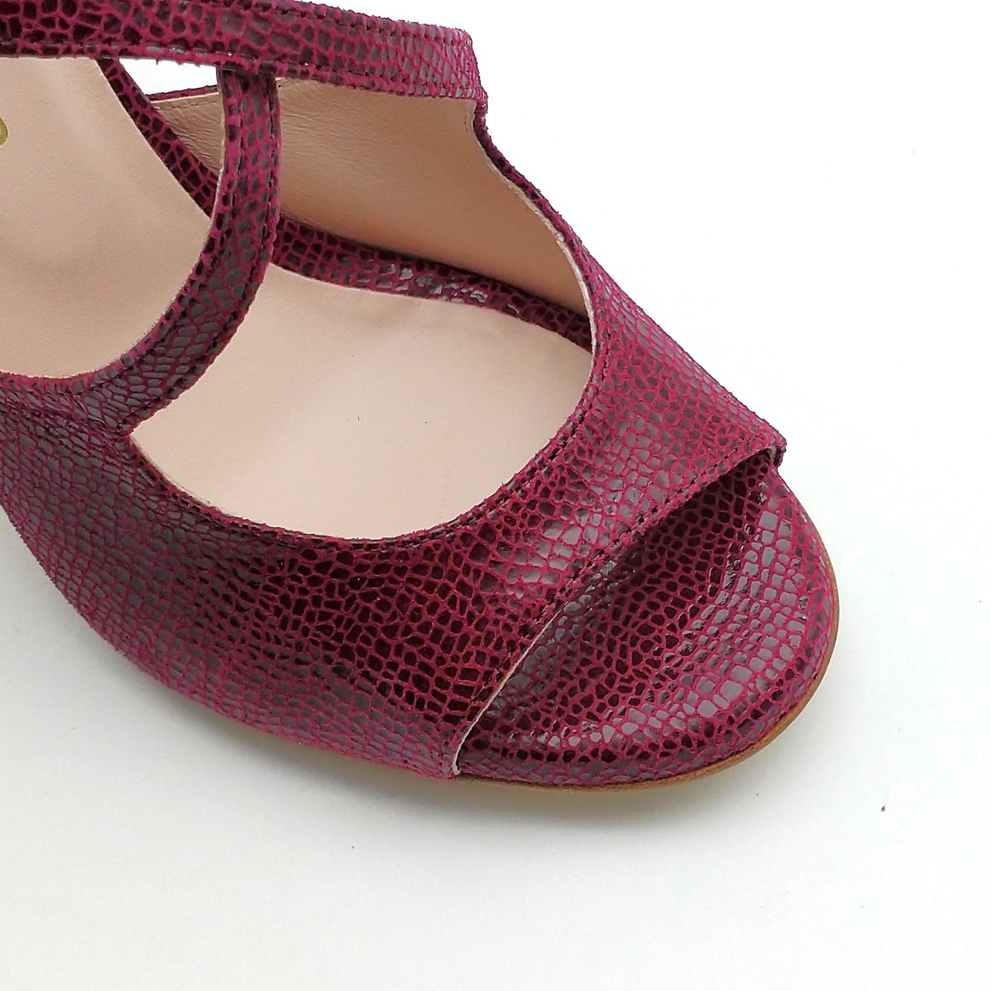 Gloria violine façon reptile talons 8cm