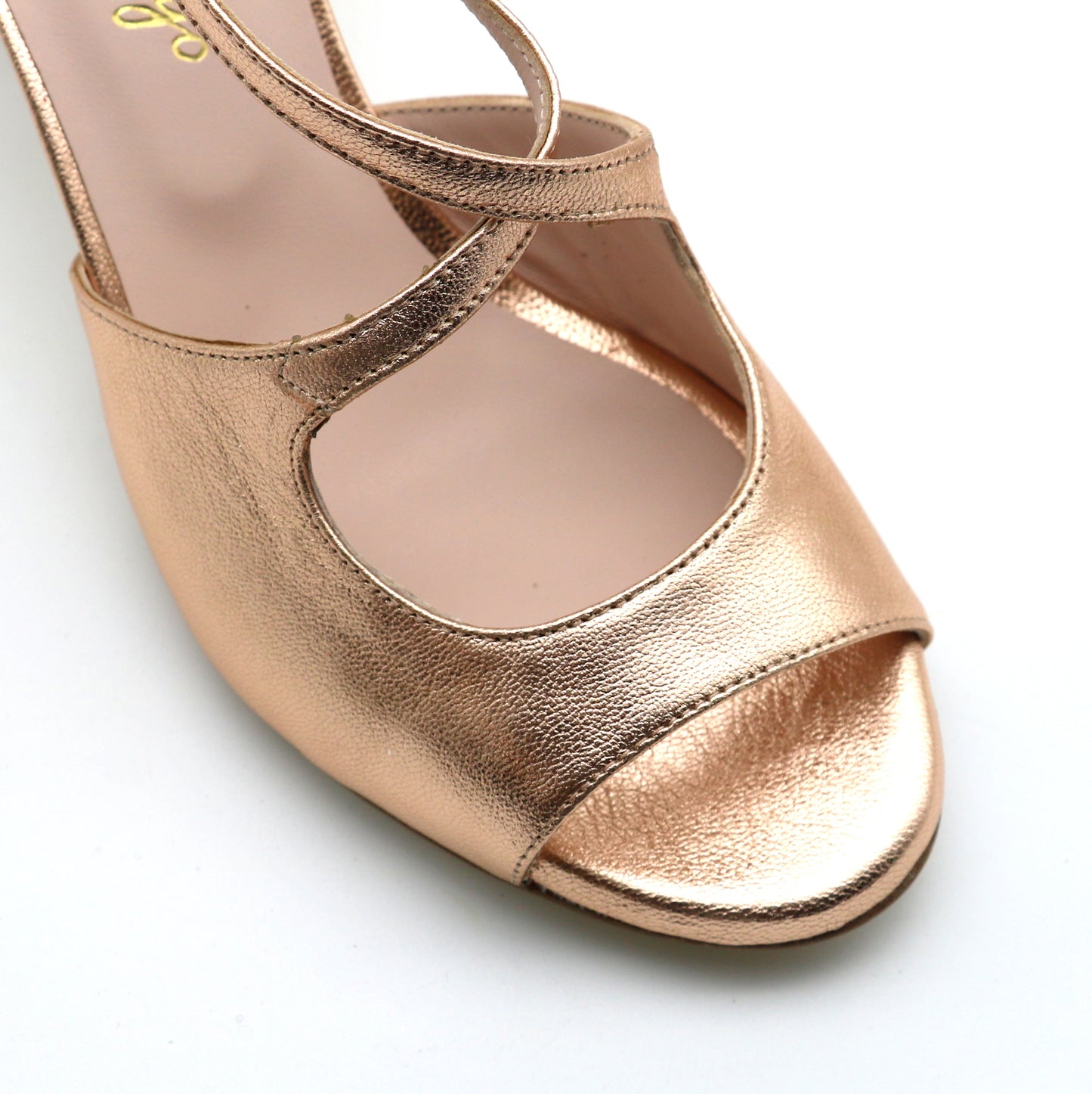 Croisé Shiny pink Champagne heels 6cm