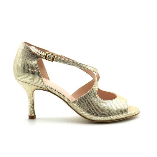 Croisé Serpent Doré talons 7cm