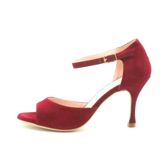 Clasico Velours Rouge Carmin talons 8cm