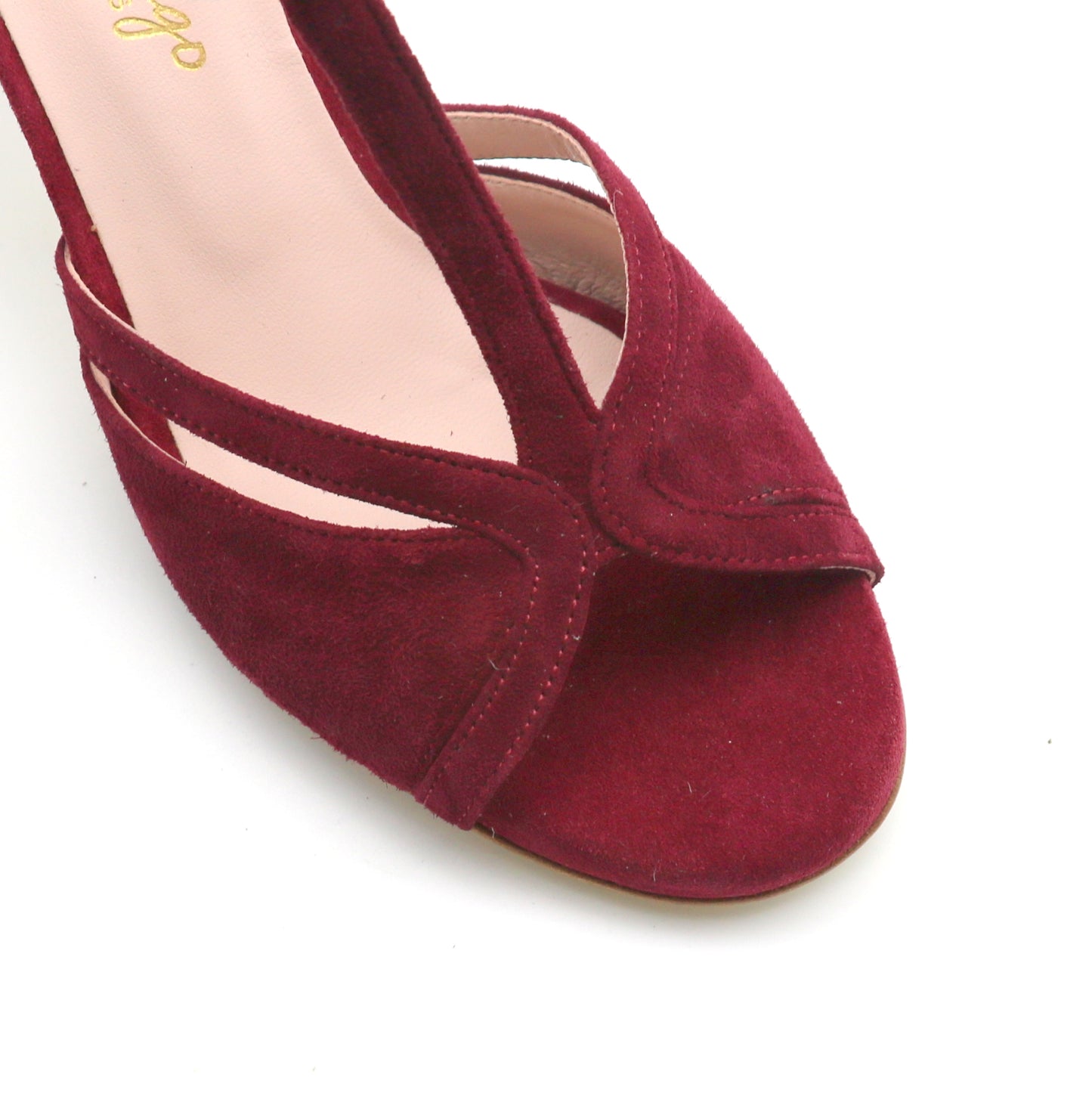 Salomé Burgundy red velvet 6cm heels