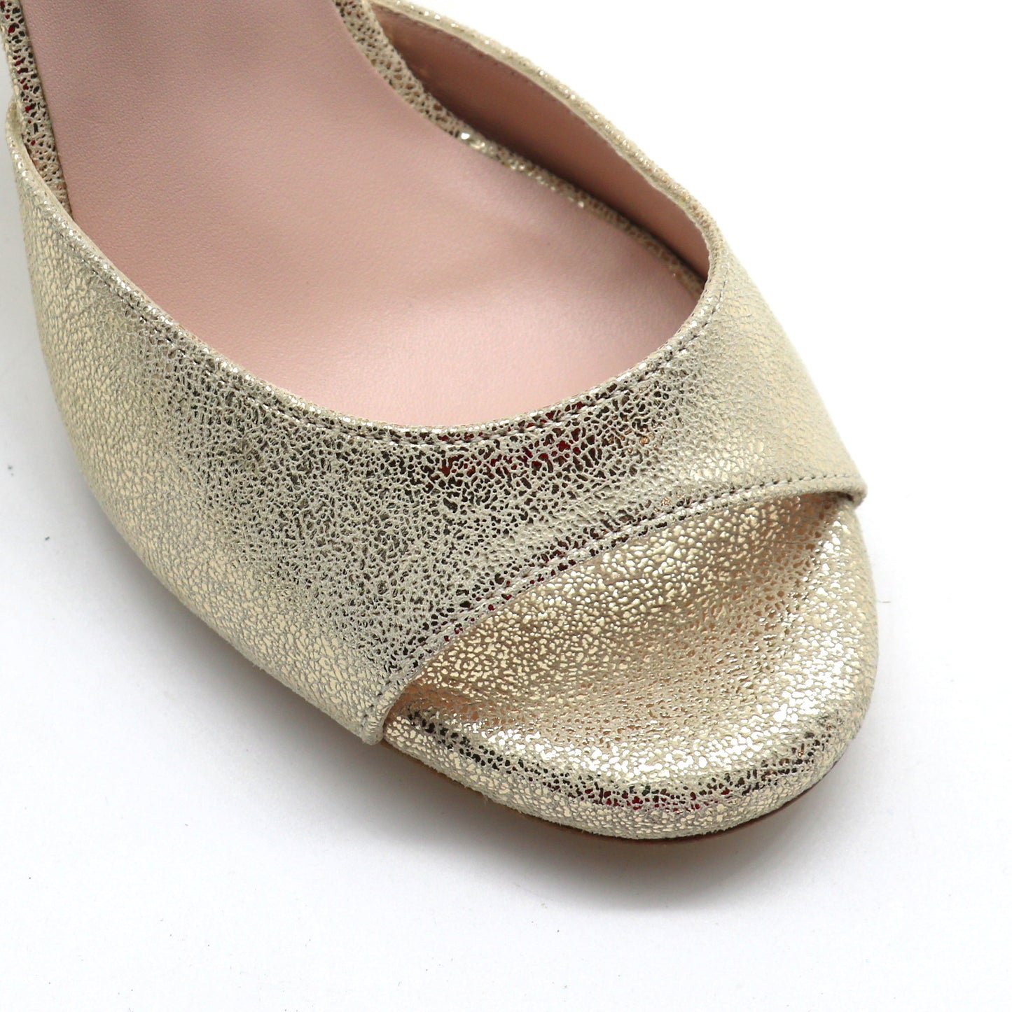 Sentimental doré satiné talons 8cm