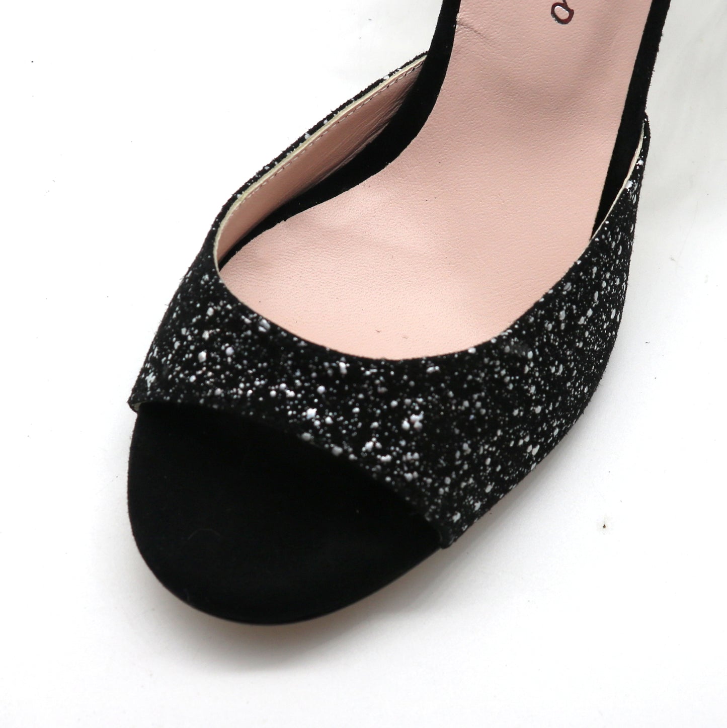 Picaflor daim noir étoilé talons 8cm