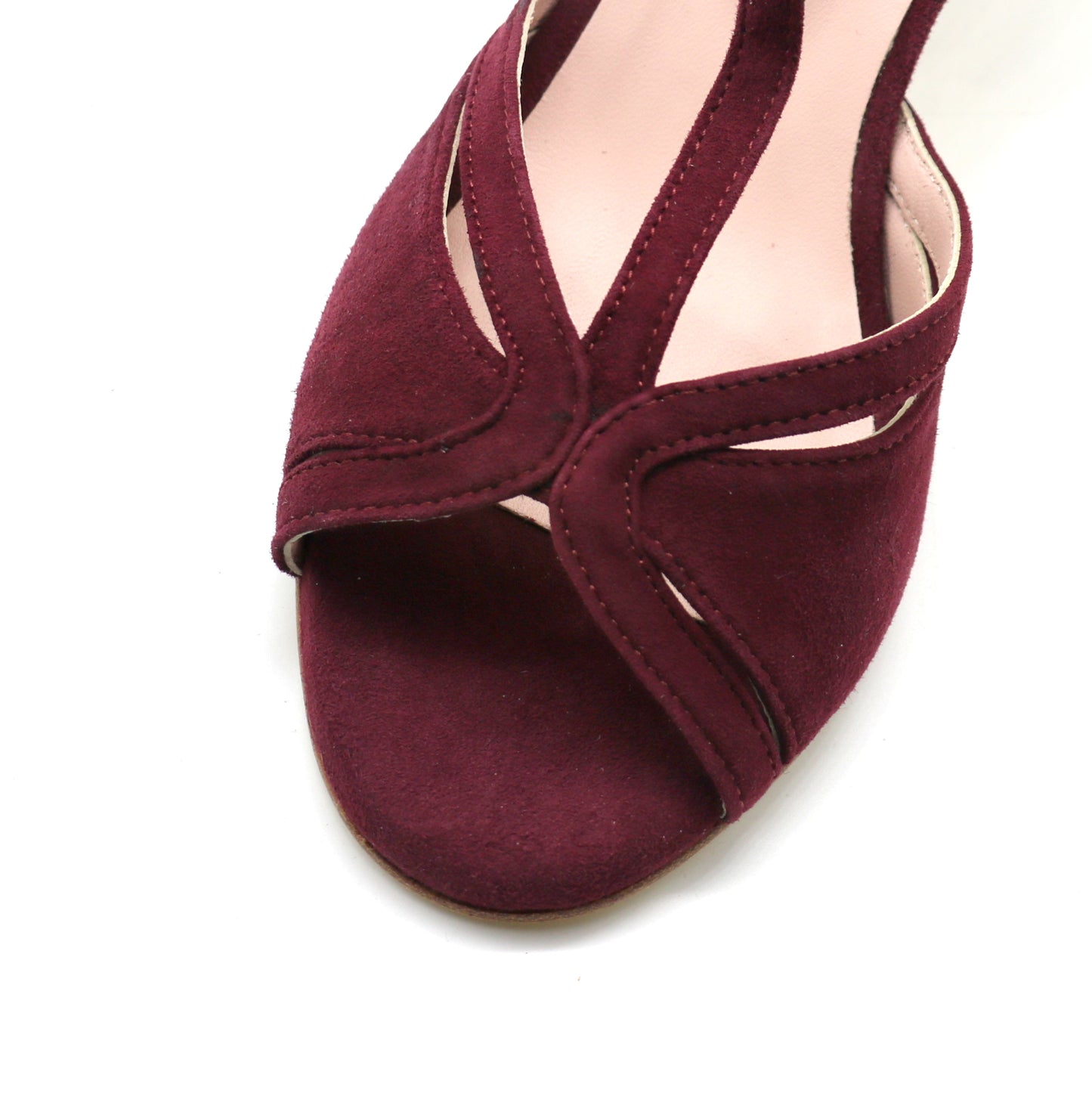 Aubergine velvet Coco 7cm heels