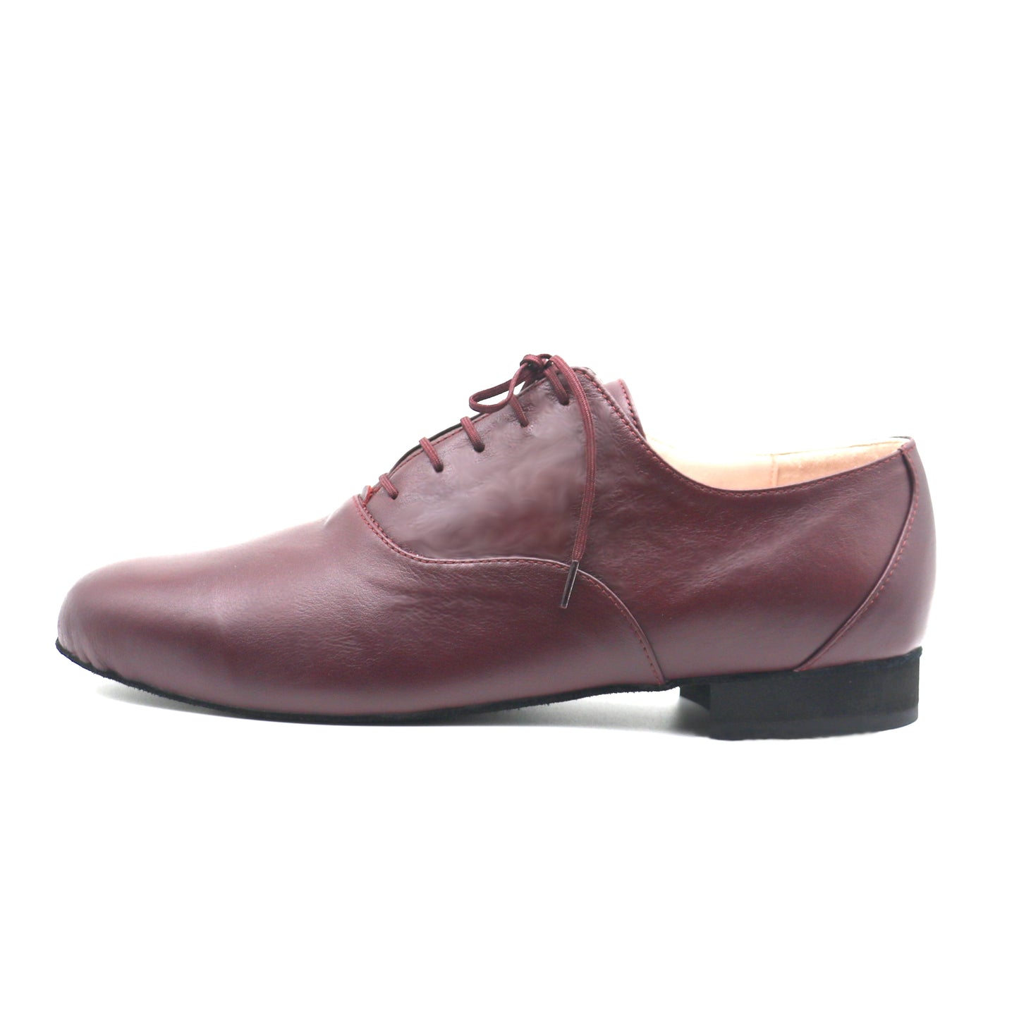 Tamango cuir lisse bordeaux semelle danse