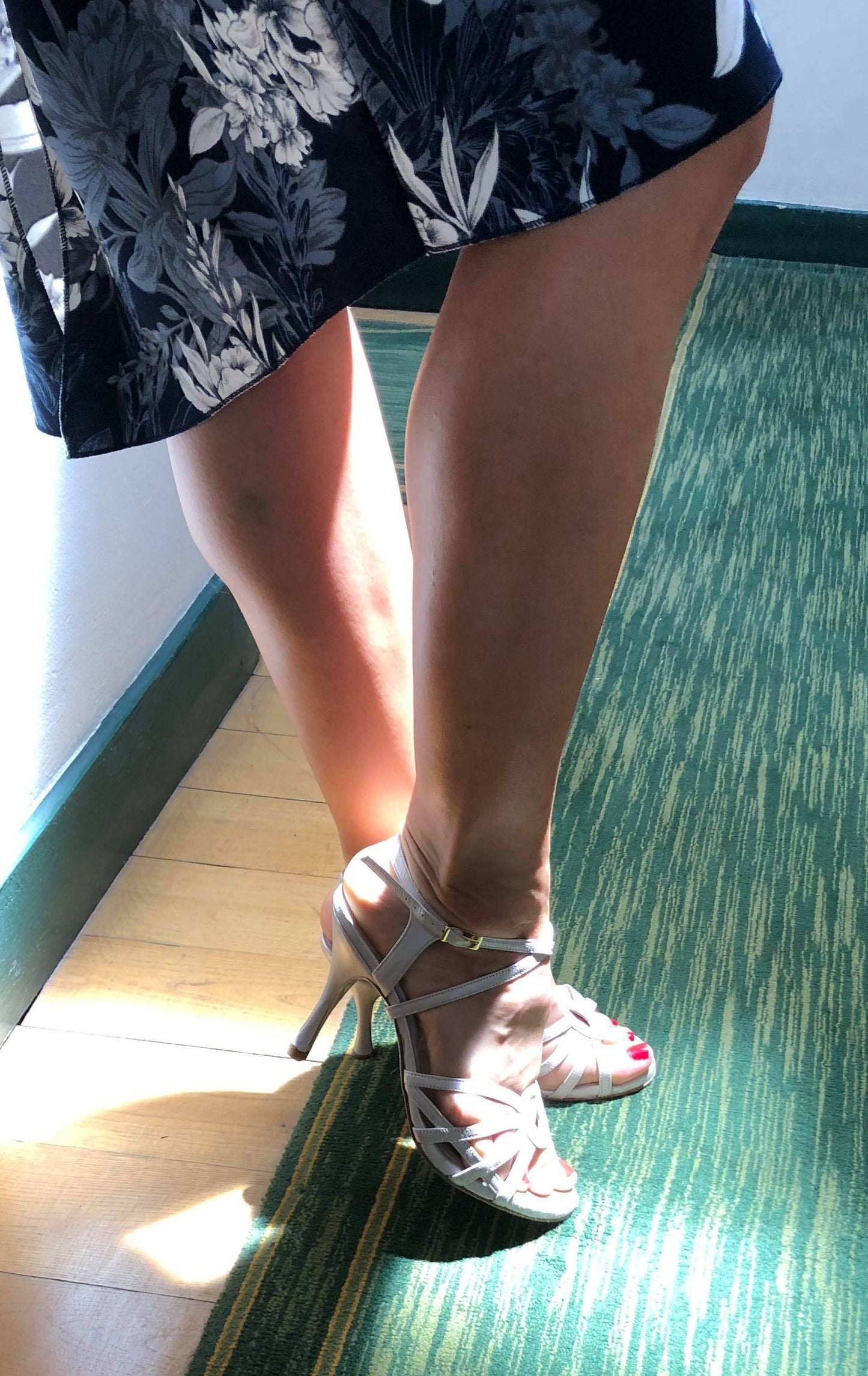 Aire blanc cassé talons 8cm