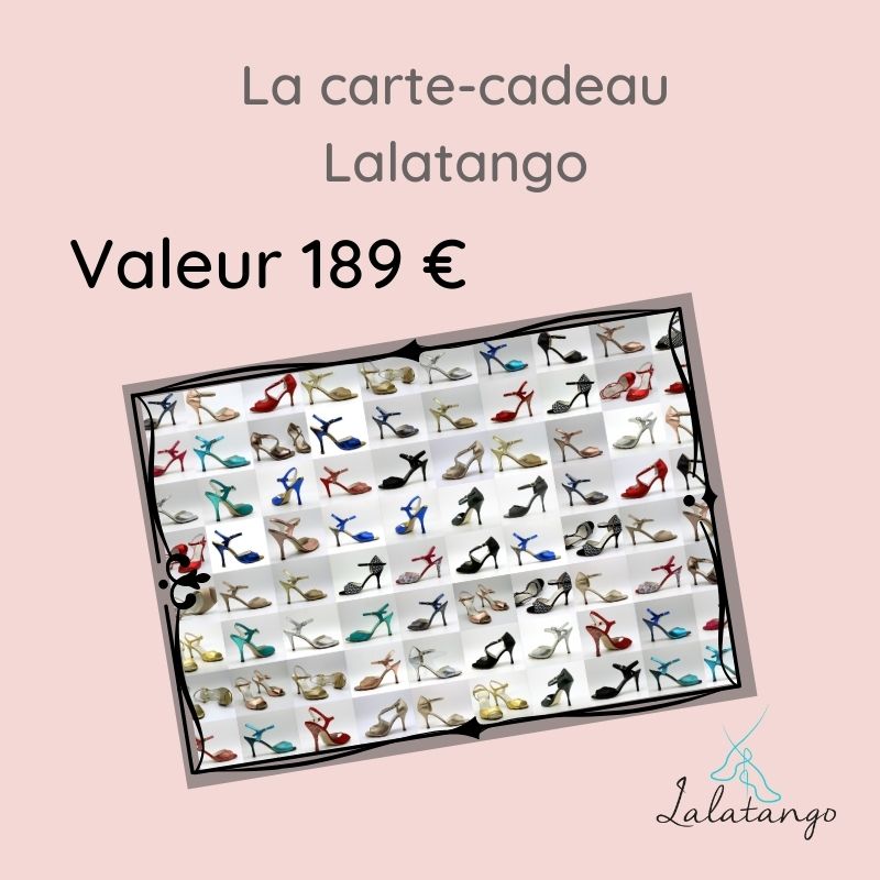 Carte-cadeau Lalatango (de 10€ à 209€ au choix)