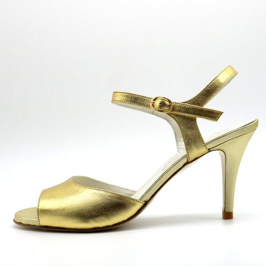 Uno Cuir Lisse Doré 7cm