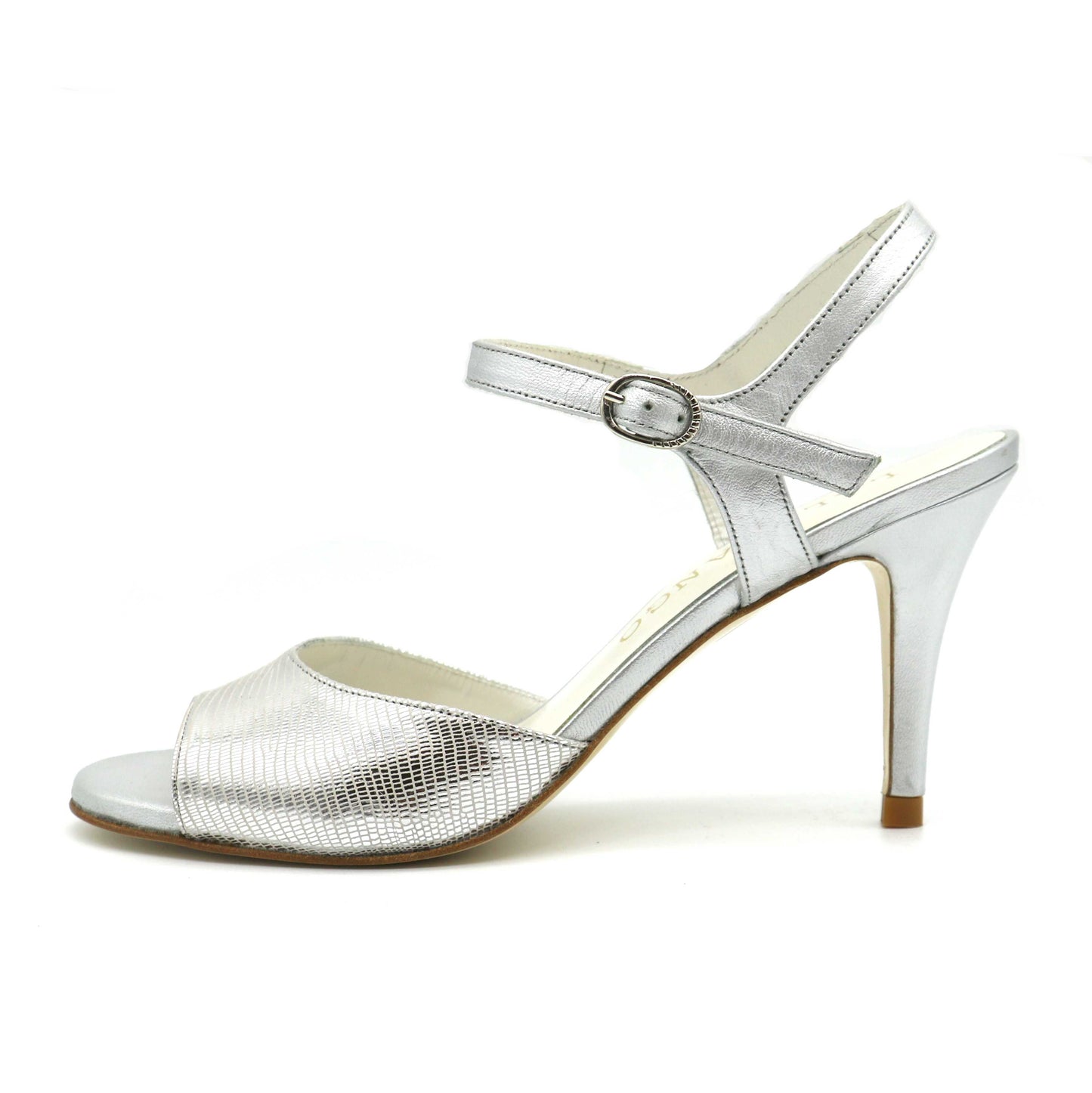 Uno Serpent Argenté talons Cairo 7cm