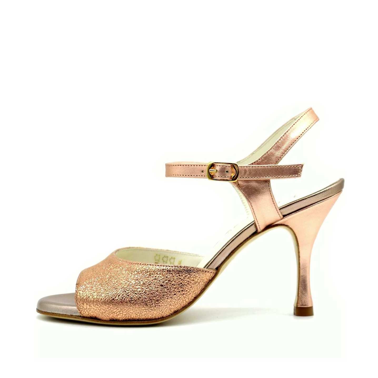 Uno "Champagne Rosé" Cuir Pop talons 8cm