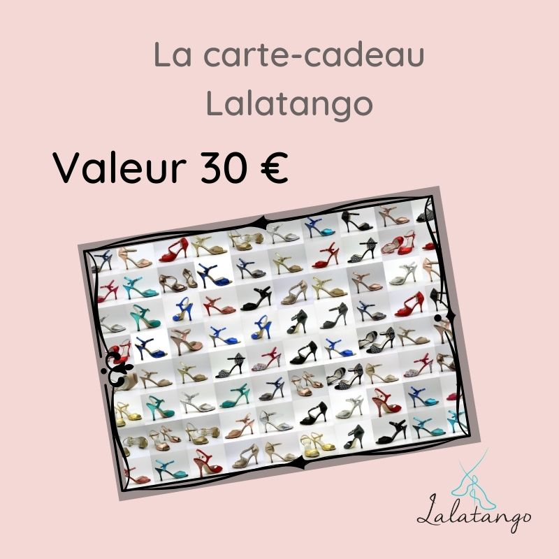 Carte-cadeau Lalatango (de 10€ à 209€ au choix)