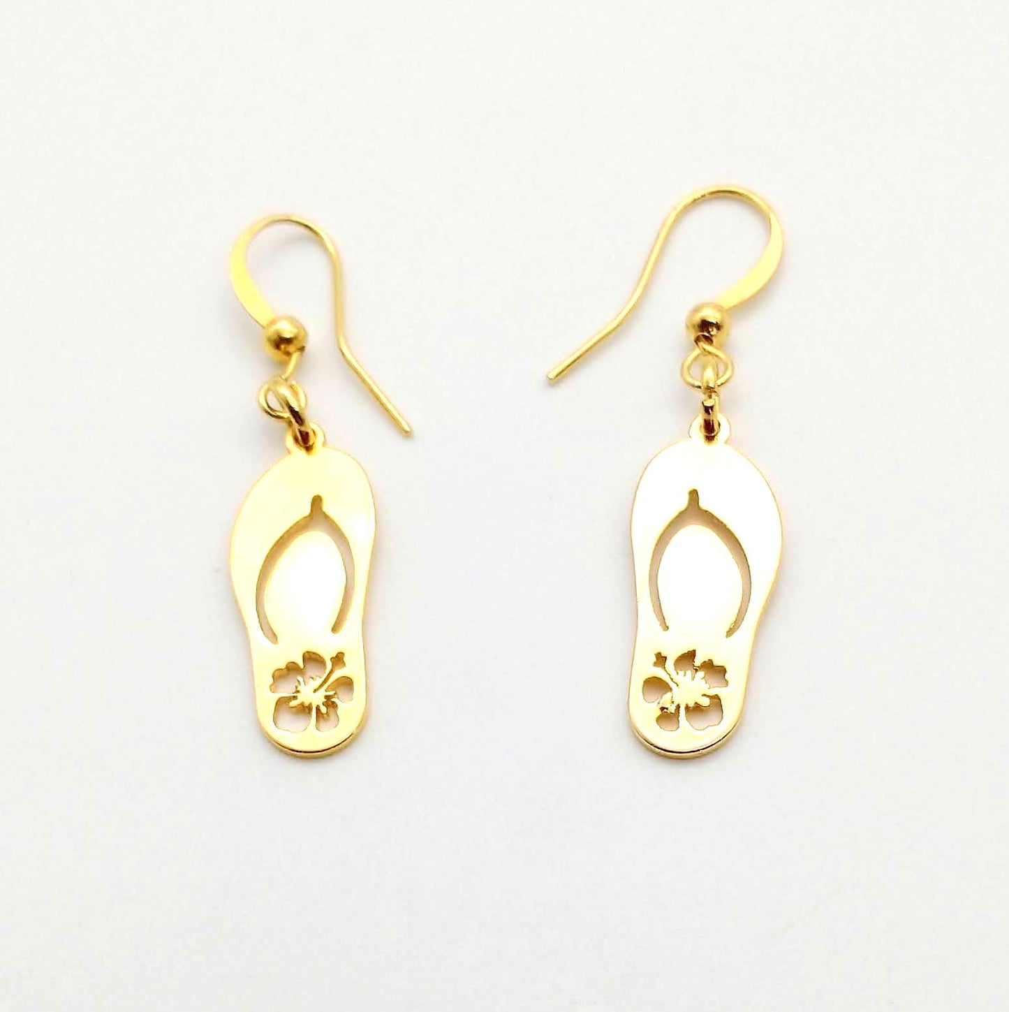 Boucles d'oreilles tong - doré