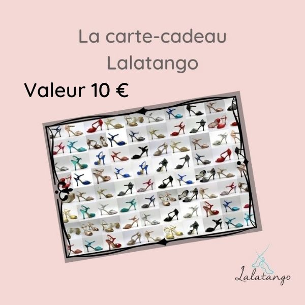 Carte-cadeau Lalatango (de 10€ à 209€ au choix)