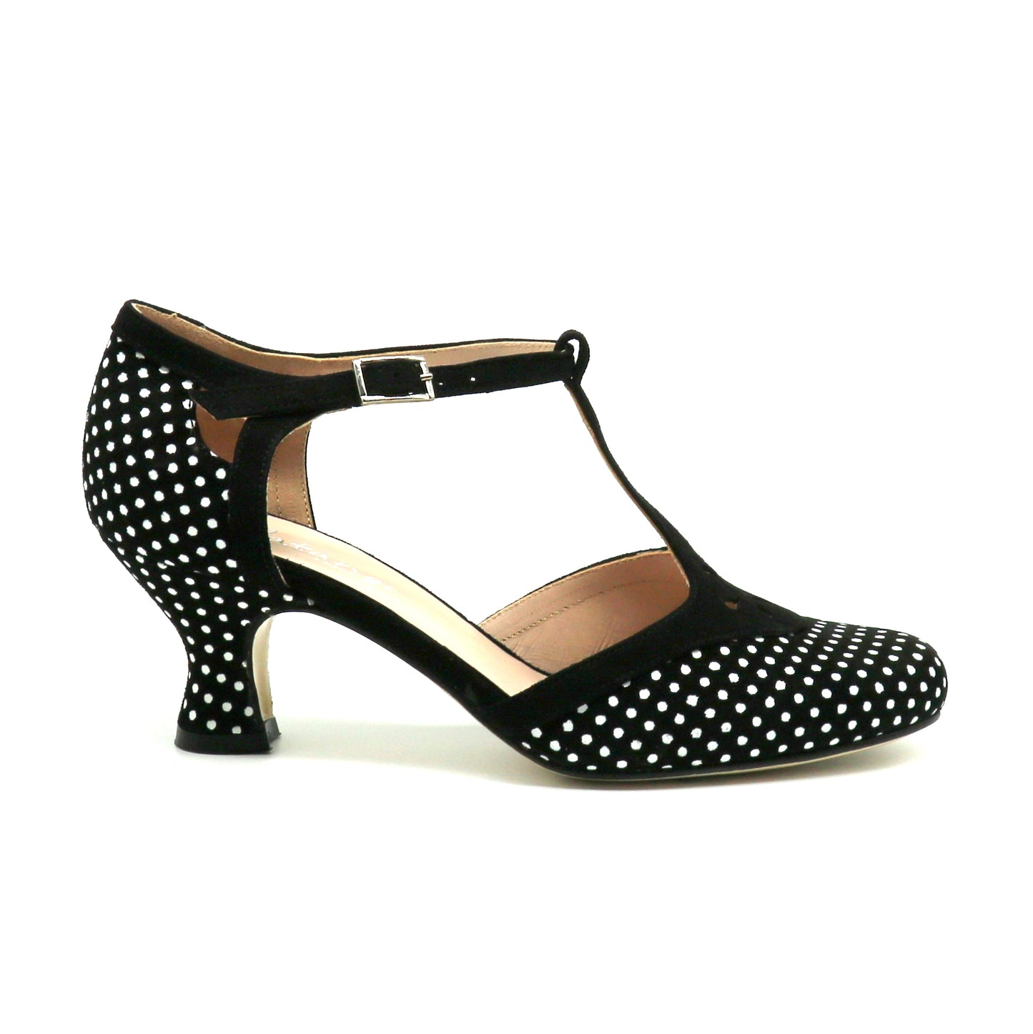Sevilla noire à pois blancs