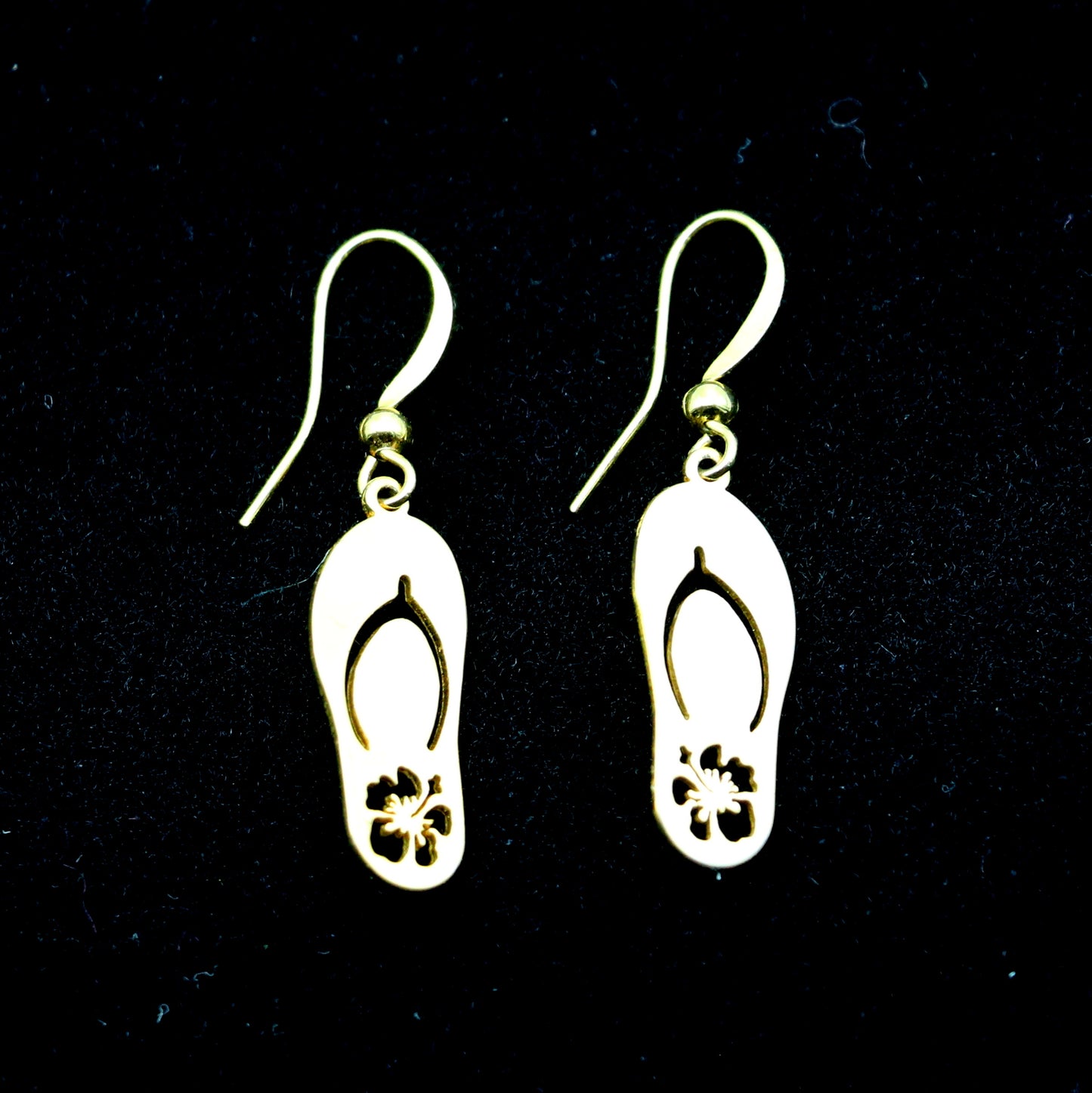 Boucles d'oreilles tong - doré