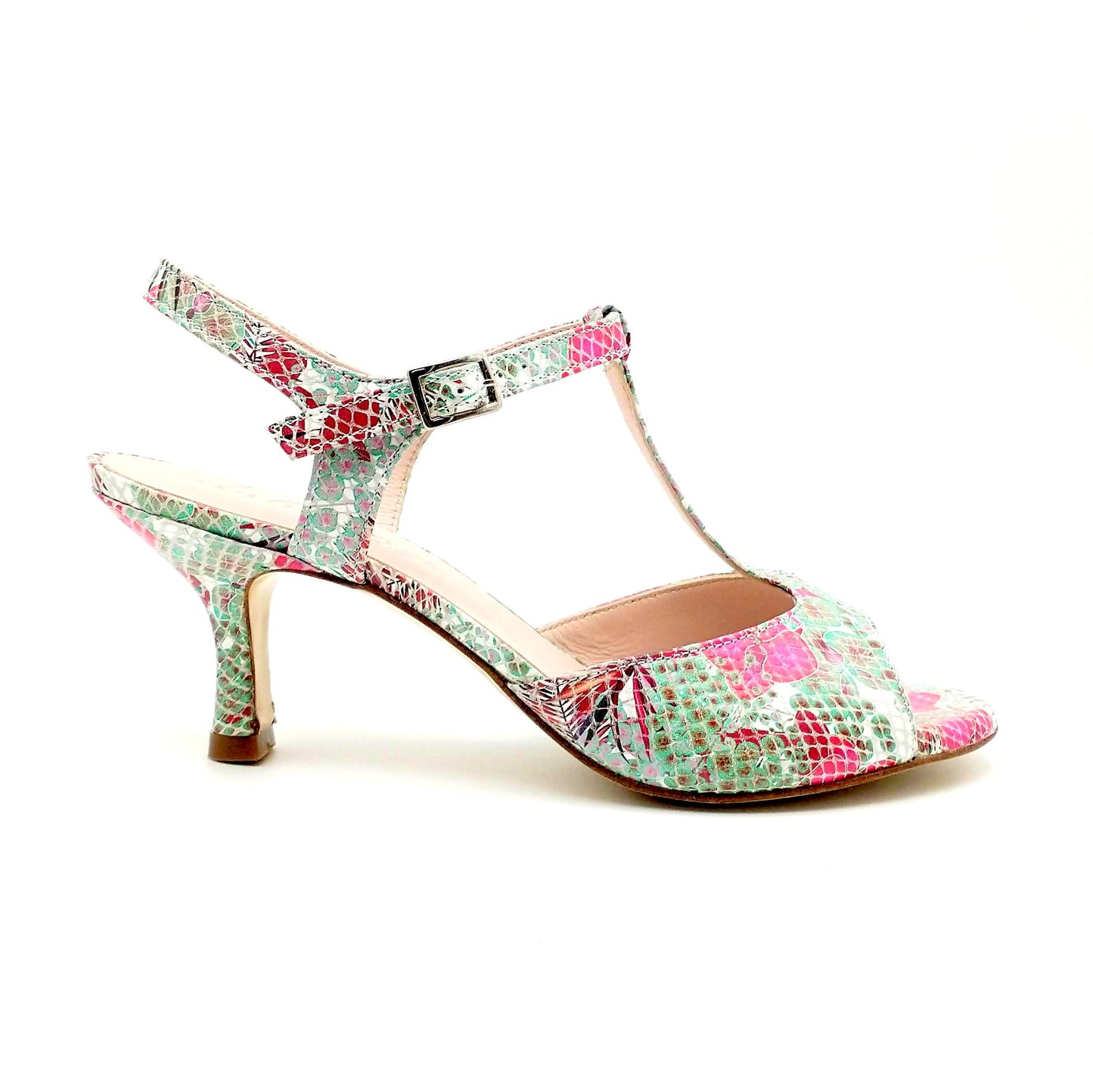 Sencillo pink tropic heels 6cm
