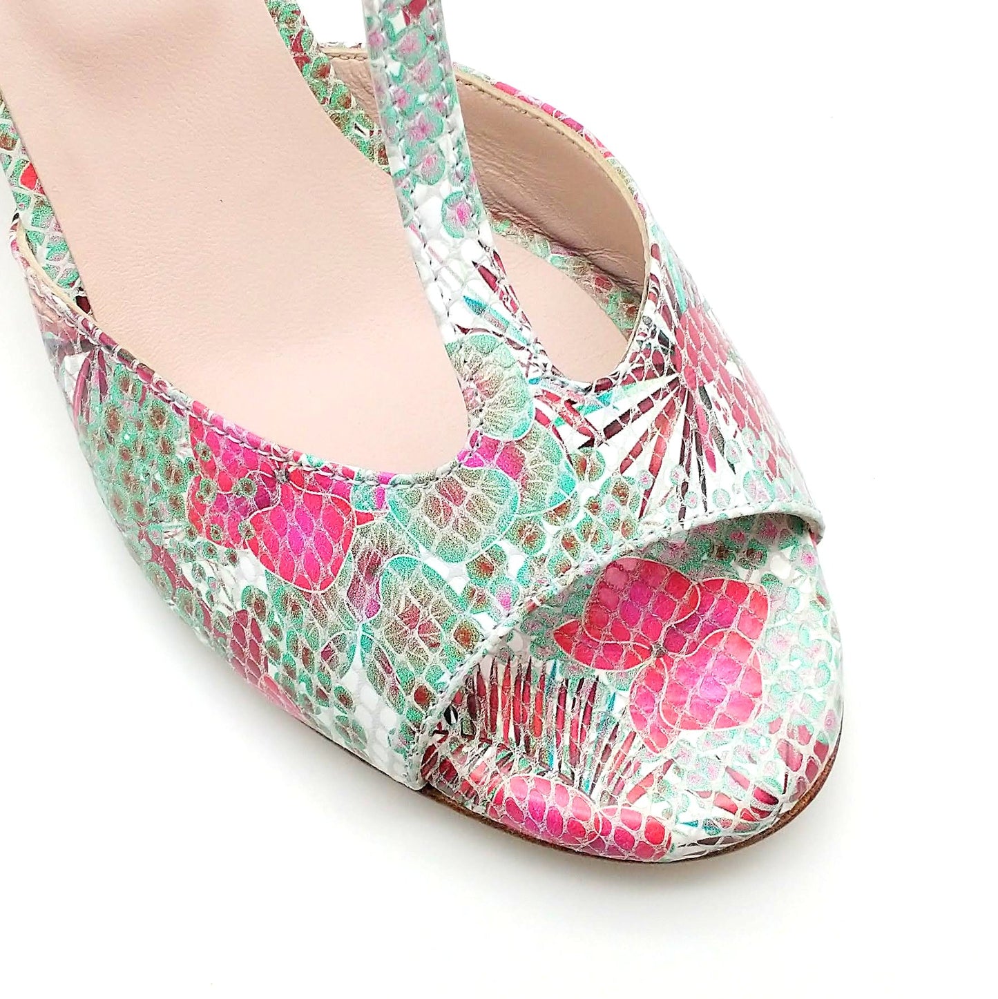 Sencillo pink tropic heels 6cm