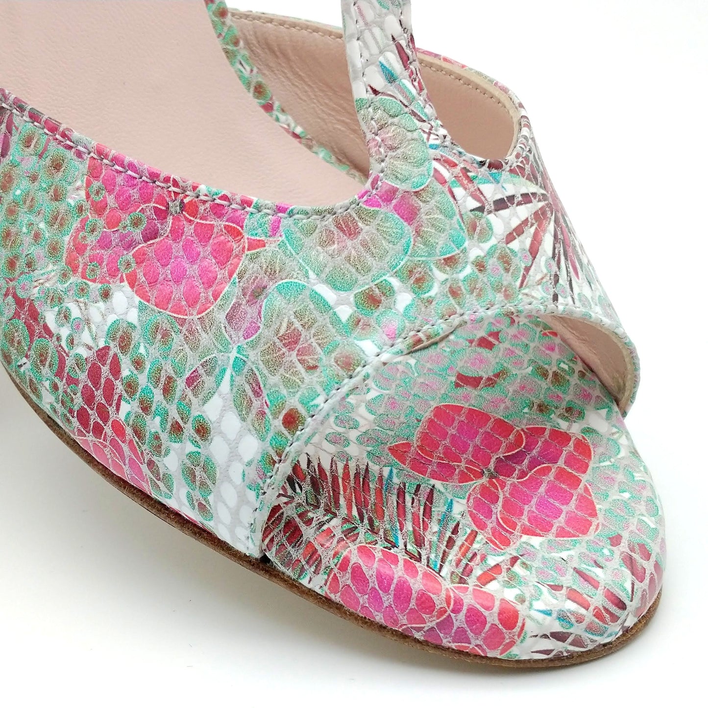 Sencillo pink tropic heels 6cm