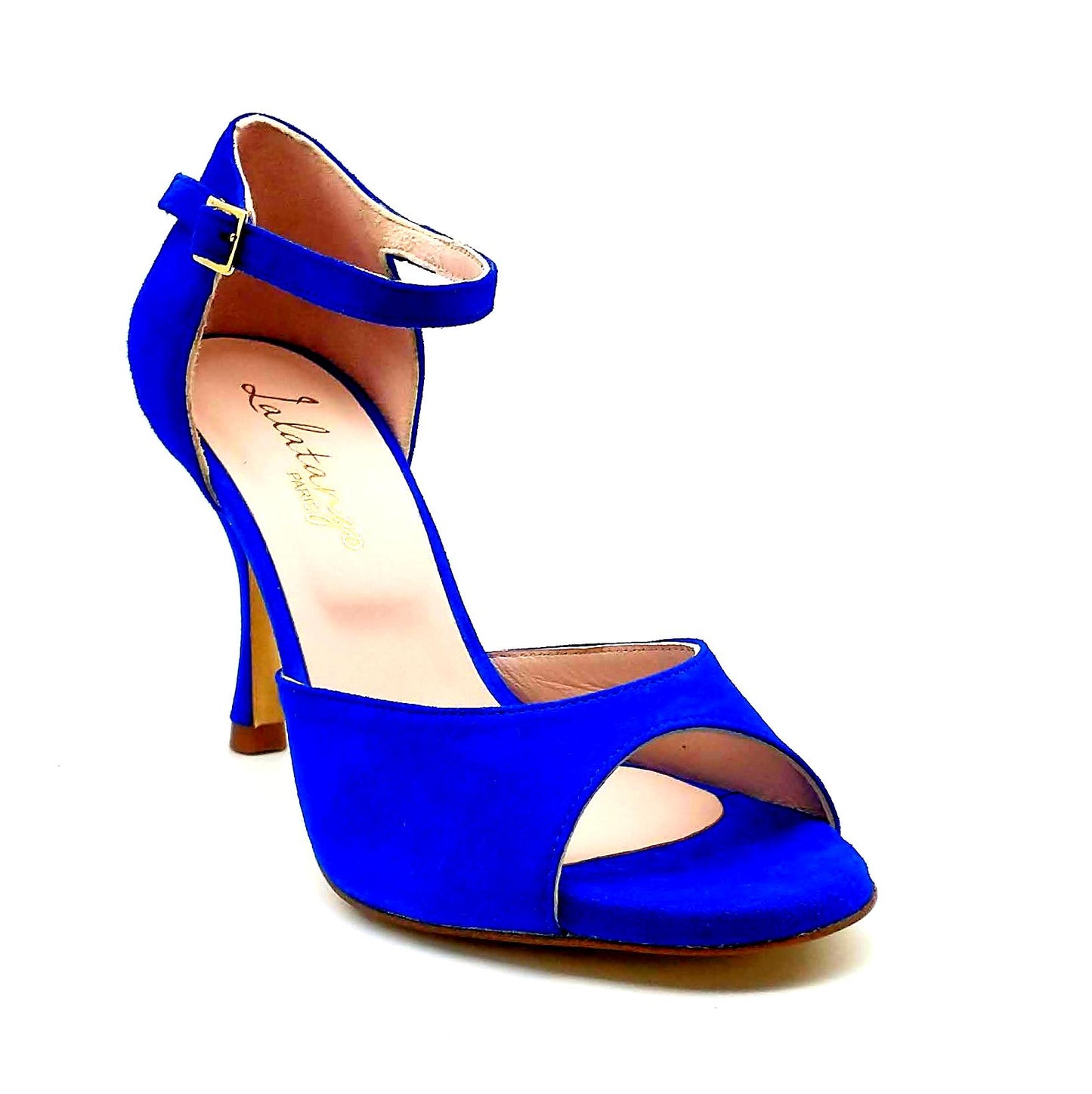 Clasico Velours Bleu Roi talons 8cm