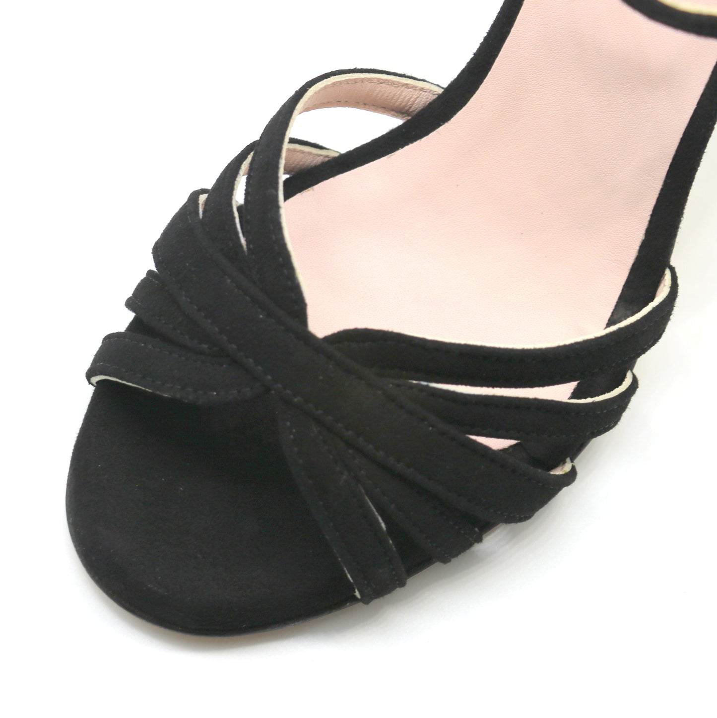 Libre daim noir talons 8cm