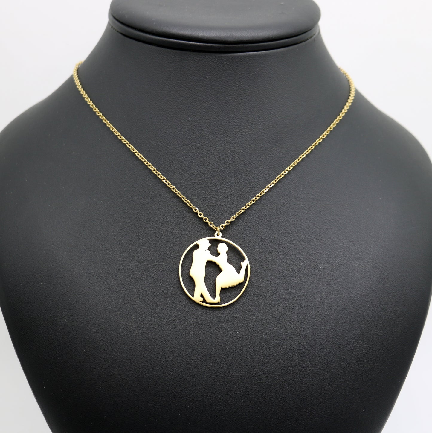 Pendentif danseurs de tango figure2 - doré