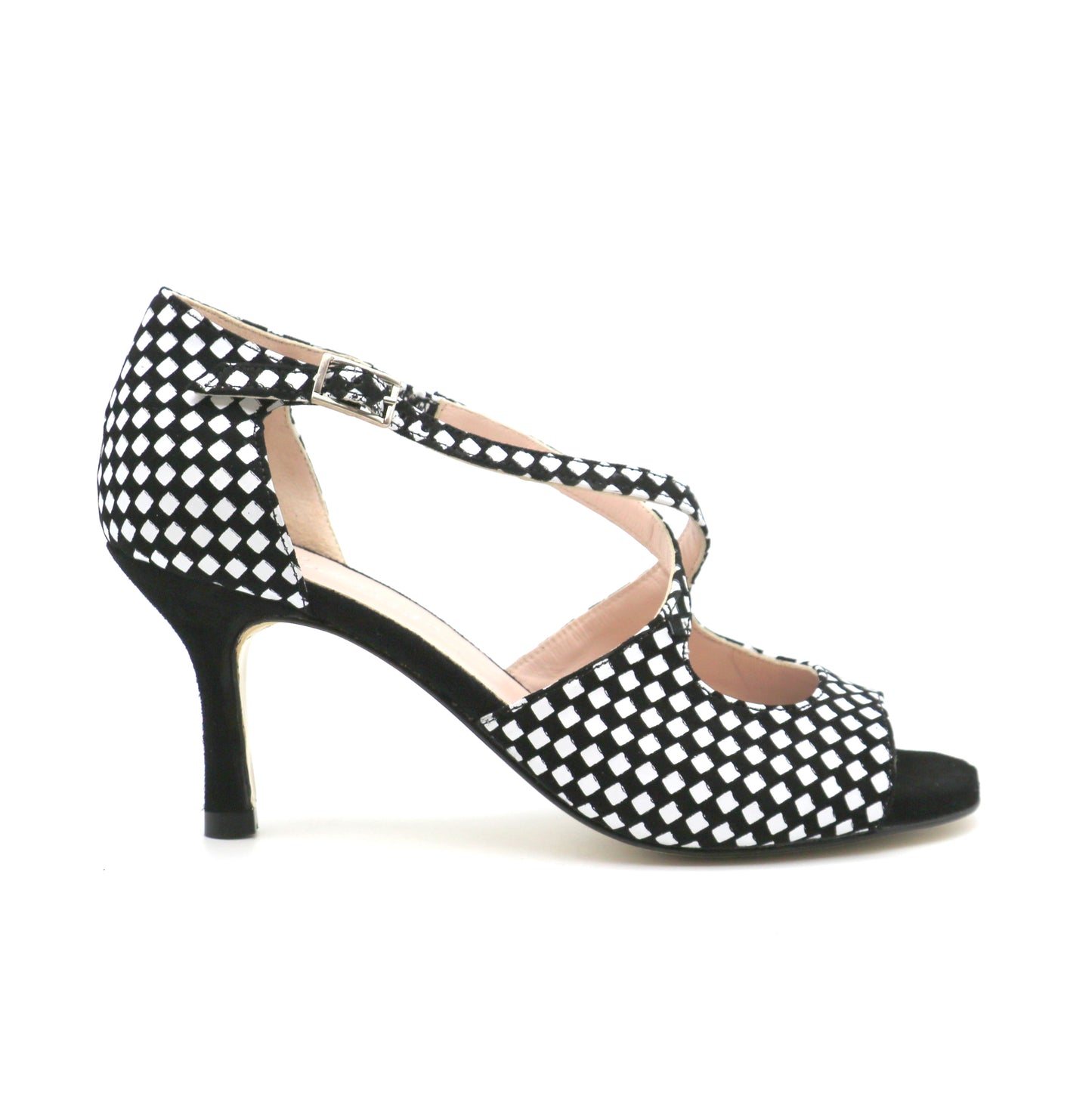 Croisé Black&White talons noirs 7cm