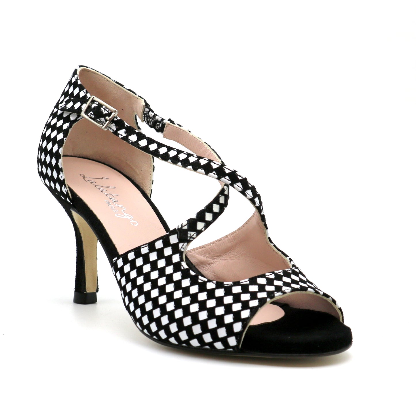 Croisé Black&White talons noirs 7cm