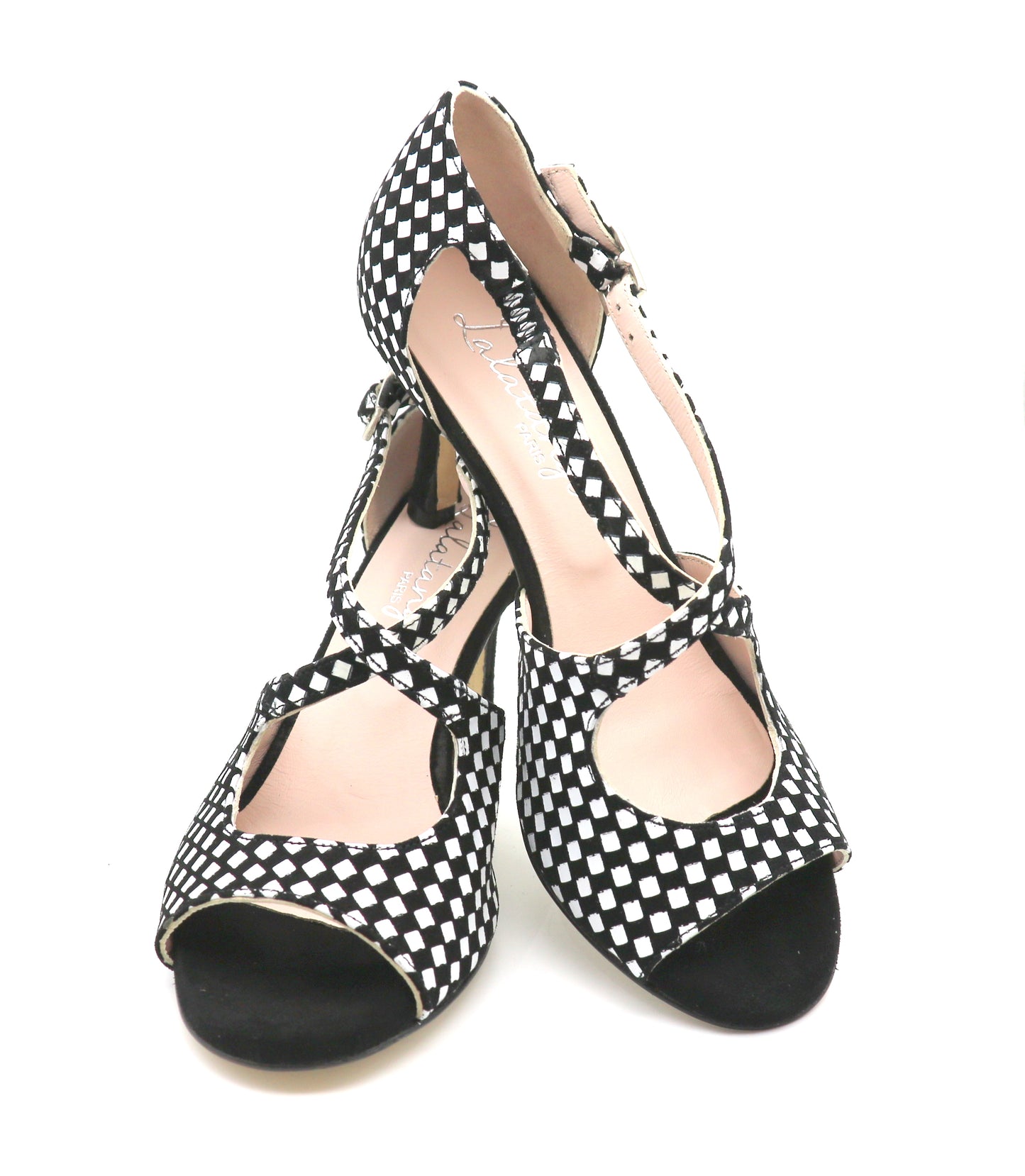 Croisé Black&White talons noirs 7cm