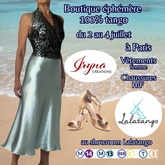 BOUTIQUE EPHEMERE : chaussures Lalatango et vêtements Iryna Créations du 2 au 4 juillet à Paris