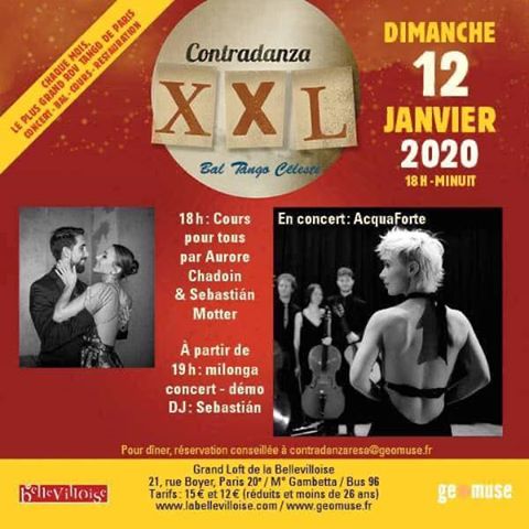 Prochaine expo-vente des chaussures Lalatango lors de la Contradanza XXL à la Bellevilloise ce dimanche 12 Janvier 2020