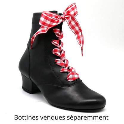 Large red and white checkered shoelaces