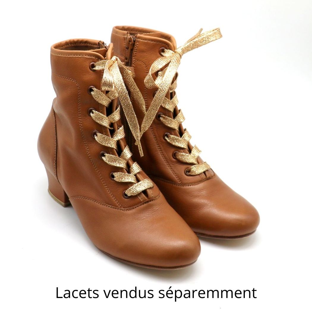 Bilbo bottines cuir lisse naturel