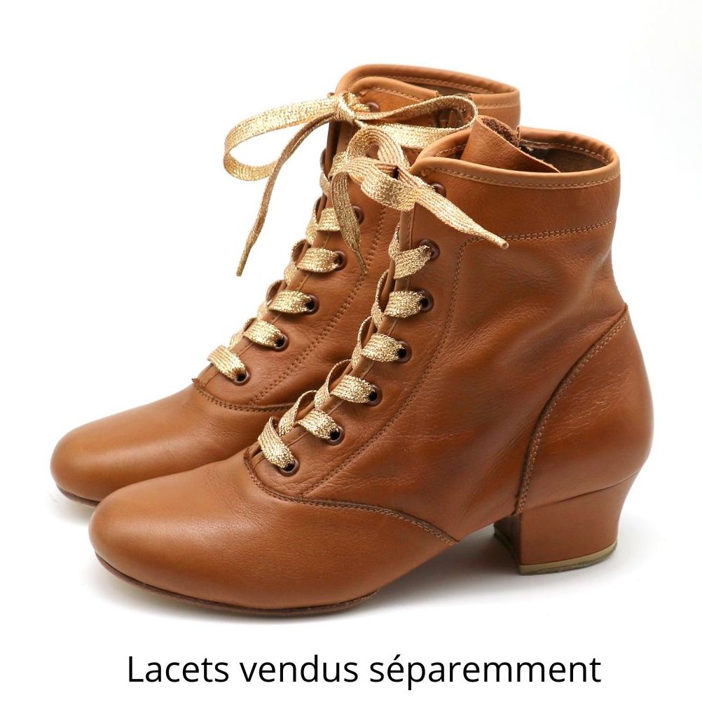 Bilbo bottines cuir lisse naturel