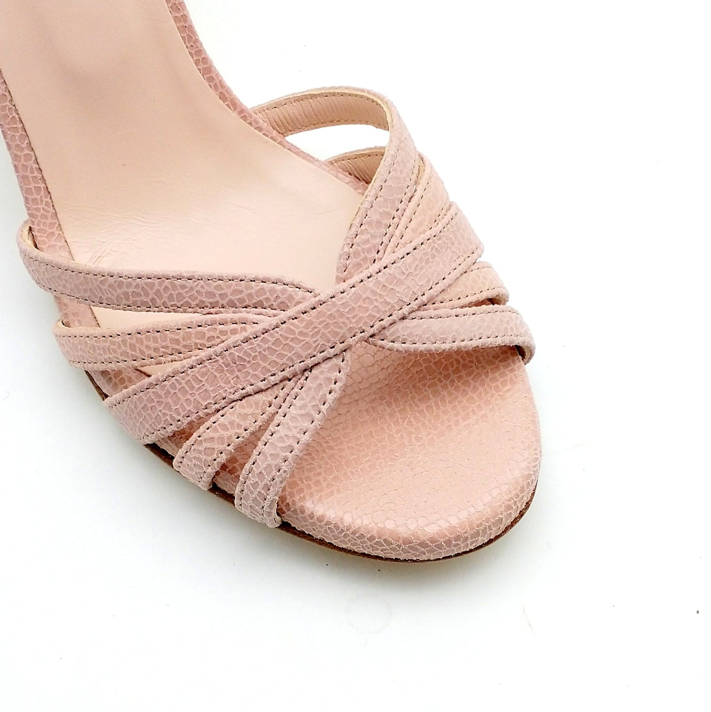 Free nude pink reptile style heels 8cm