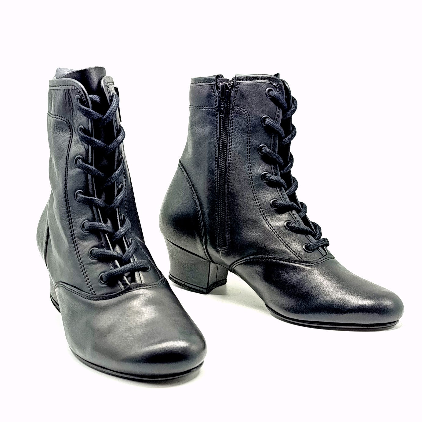 Bilbo bottines cuir lisse noir