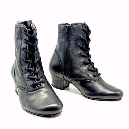 Bilbo bottines cuir lisse noir