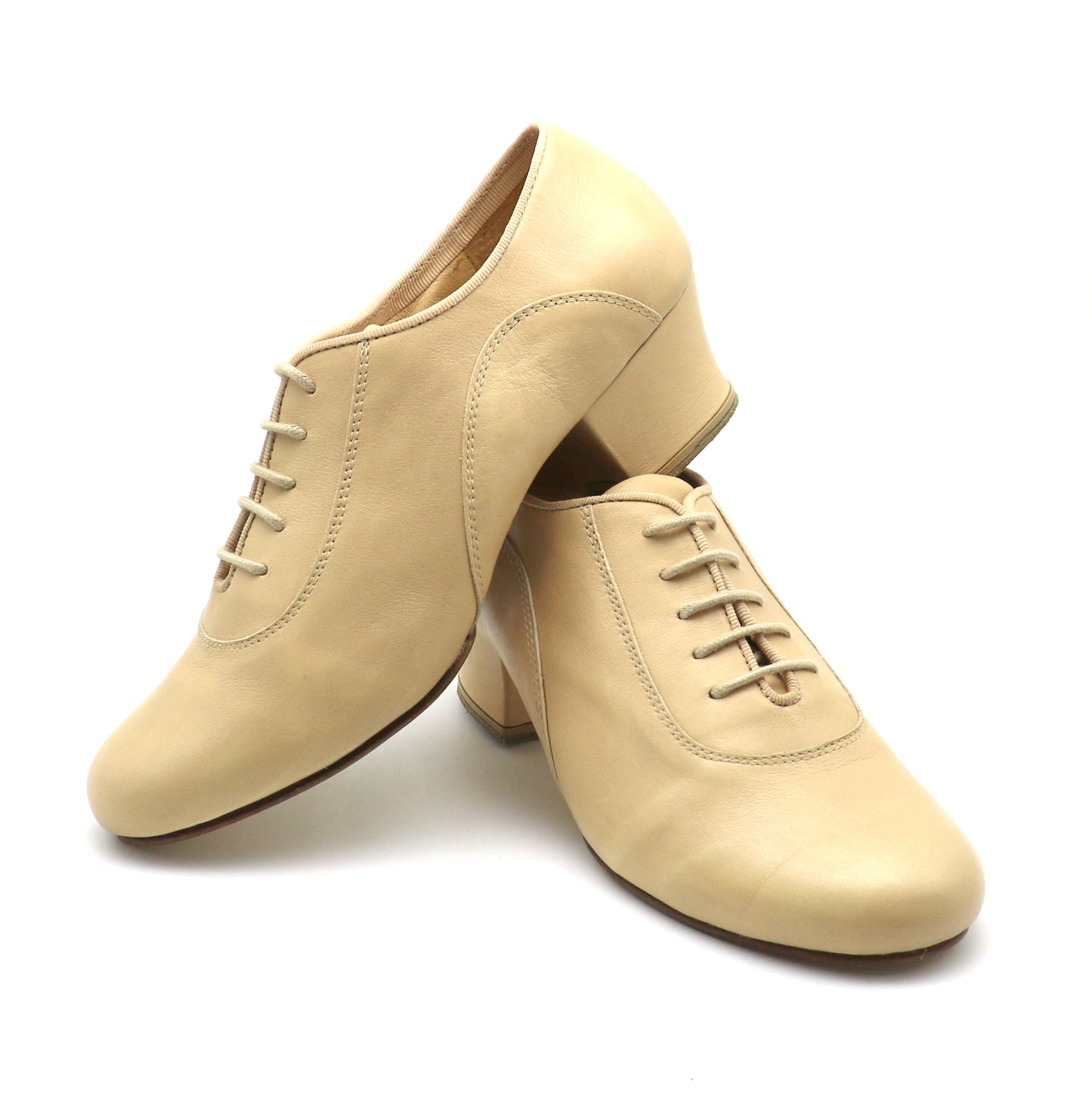 Victoria smooth beige leather