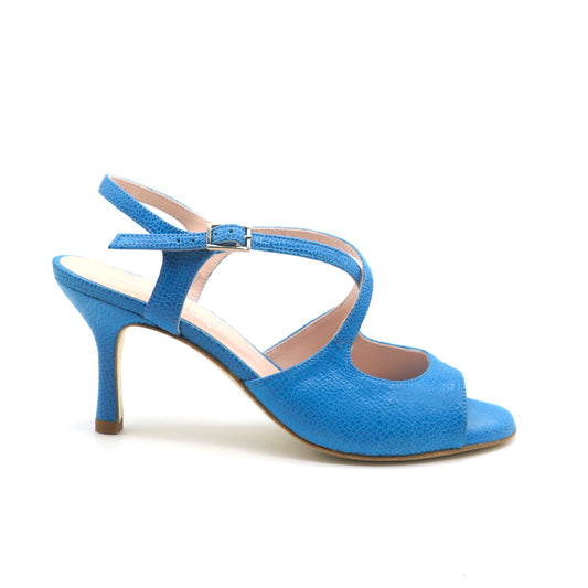 Gloria blue lagoon reptile style 7cm heels 