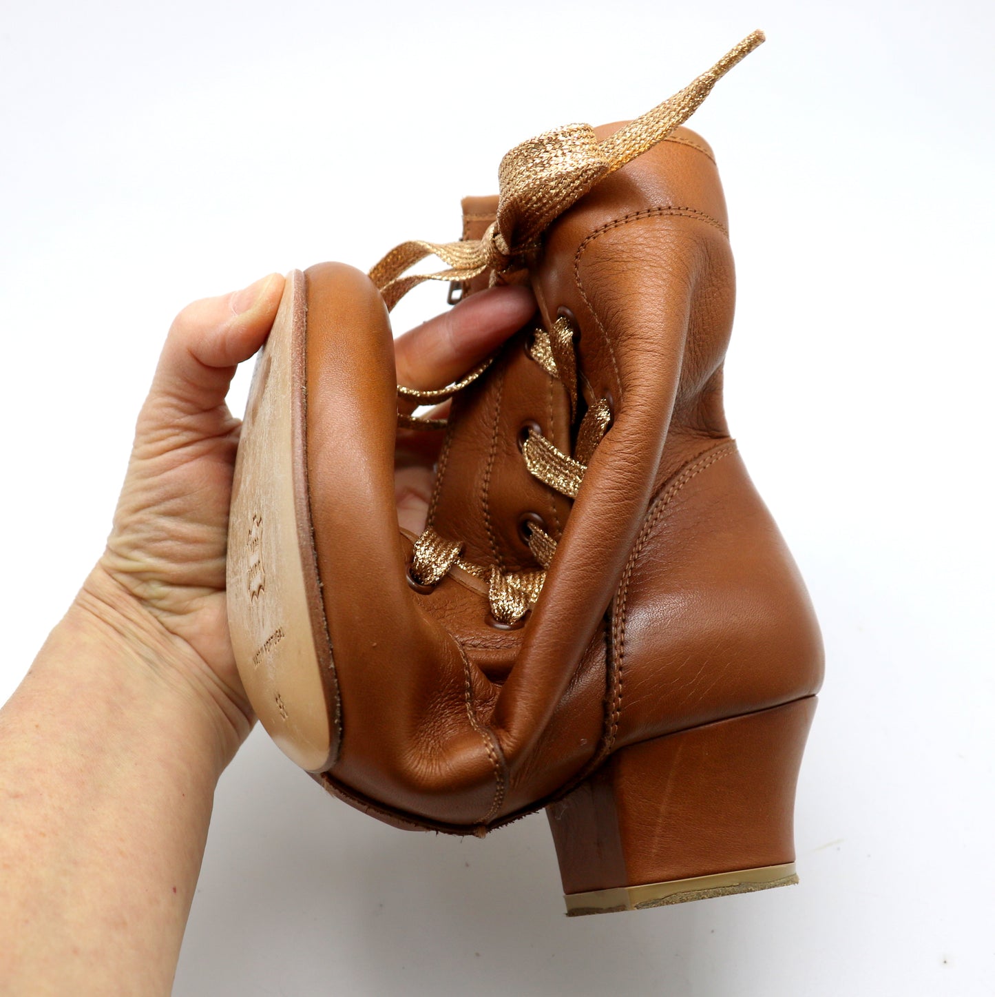 Bilbo bottines cuir lisse naturel