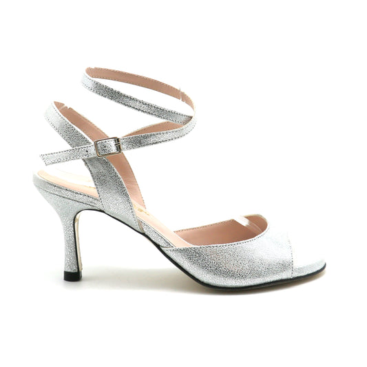 Sentimental argent satiné talons 7cm