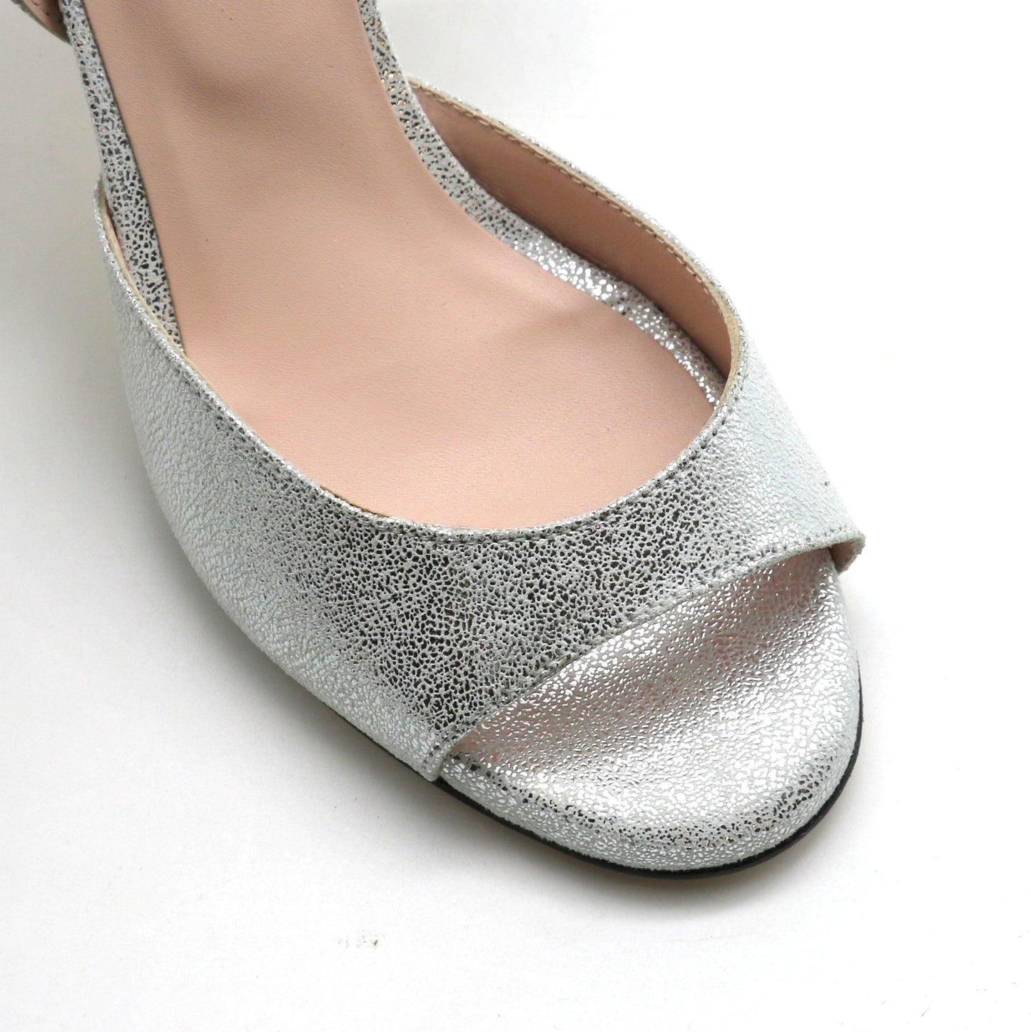 Sentimental argent satiné talons 7cm