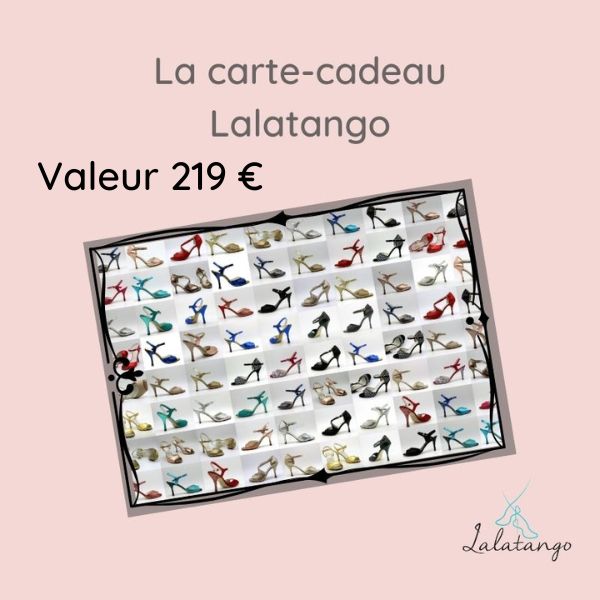 Carte-cadeau Lalatango (de 10€ à 219€ au choix)